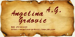 Angelina Grdović vizit kartica